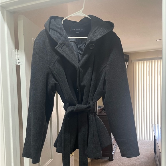 Macys - Beautiful dark gray Ann Klein coat with pockets. - Picture 5 of 6